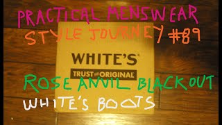 Practical Menswear Style Journey 89 Whites Boots Rose Anvil Drifter 20 Tea Core Leather UNBOXING [upl. by Ennoved]