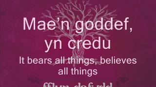 Fflur Dafydd  Ffydd Gobaith Cariad [upl. by Elatnahc]