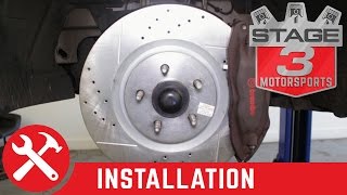 20112014 Mustang GT Boss Power Stop Z26 Street Warrior Brake Kit Brembo Mustangs Install [upl. by Eirrehc]