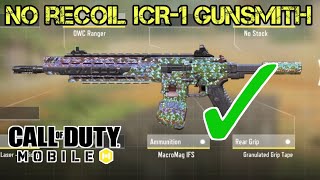 Best No Recoil ICR 1 Gunsmith amp Gameplay in COD Mobile  Call of Duty Mobile [upl. by Nonaihr756]