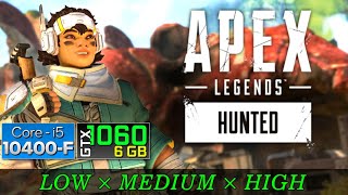 Apex Legends  Season 14  GTX 1060 6GB  i510400F  16GB RAM  Benchmark [upl. by Ennaer]