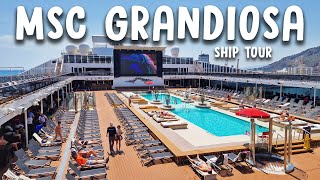 MSC Grandiosa Ship Tour  Full Tour of the Ship 🚢 [upl. by Yennep]