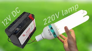 I turn 220V CFL lamp into a 12V DC CFL lamp [upl. by Gregory]