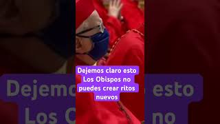 Los obispos no puedes crear ritos nuevos [upl. by Noakes399]