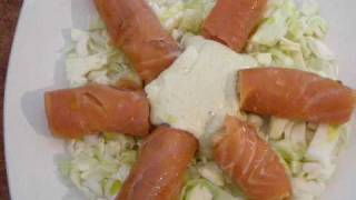 ROLLITO DE SALMON PUERROS Y GAMBAS POR SALMOREJOCORDOBES [upl. by Bartholomeus3]