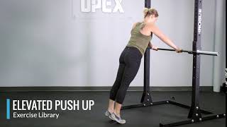 Incline Push Up on Bar  OPEX Exercise Library [upl. by Ibob206]