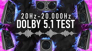 20Hz to 20kHz  51 Dolby Test  Hearing and Deep Bass test 4K [upl. by Taub]