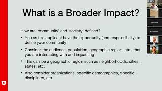 NSFGRFP Broader Impacts – June 8 2023 [upl. by Yelkreb]