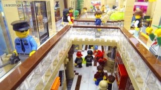 LEGO Shopping MALL 10000 pcs 17 shops 2 stories custom MOC [upl. by Tish]