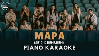 MAPA  SB19 and BENampBEN  PIANO KARAOKE WITH LYRICS  BAND VERSION  COVER [upl. by Rustie523]