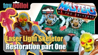 Vintage Laser Light Skeletor restoration  MOTU  Part One  Toy Polloi [upl. by Gerik]