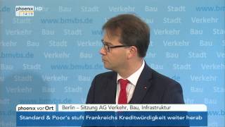 AG Verkehr  Statements von Ramsauer amp Pronold am 08112013 [upl. by Asillim684]