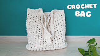 🧶🌷 Super Easy DIY Crochet Bag  Crochet Circle Base Bag Tutorial [upl. by Chas375]