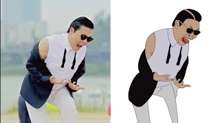 PSY  GANGNAM STYLE Song Meme [upl. by Hnao]