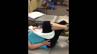 Iliopsoas Hip Flexion with Self Mobilization Progression [upl. by Yrrej]