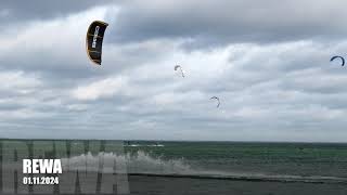 BIG AIR KITESURFING 01112024 REWA POLAND JanekGrzegorzewski [upl. by Yordan]