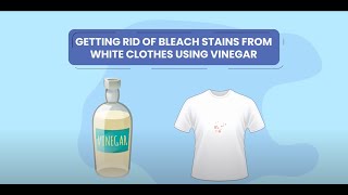 Getting rid of bleach stains from white clothes using vinegar [upl. by Sheila]