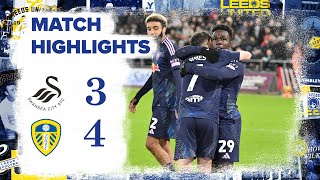 Highlights  Swansea City 34 Leeds United  GNONTO INJURYTIME WINNER IN SEVEN GOAL THRILLER [upl. by Luhar]