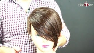 Celebrity Short Haircut Demo  Michelle Williams [upl. by Elaina]