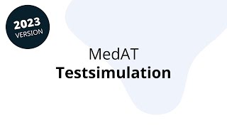 MedAT Live Testsimulation 2023 [upl. by Edmonds]