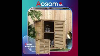 Zero Maintenance Shop Sheds in Category Garden Aosomca Offer [upl. by Atalie]