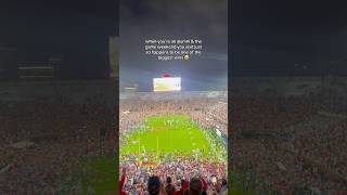 Storming the field is the GREATEST tradition in sports❗️ youtubeshorts collegefootball [upl. by Aranahs]