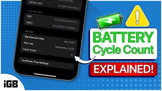 How to Check iPhone 15 Battery Cycle Count 🪫🔄 [upl. by Ziana]