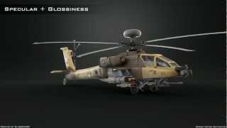 Helicopter AH64 Apache 3d model [upl. by Ambrosane]