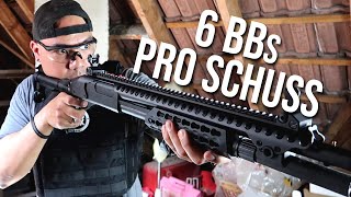 Golden Eagle M870 Airsoft Shotgun Review Deutsch [upl. by Eastlake233]