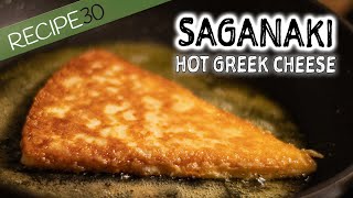 Here is the Greek flaming Cheese Saganaki [upl. by Glynas454]