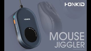 HONKID Undetectable Mouse Mover Jiggler with ON Off Switch and USB Port Drive FreeMouse Movement [upl. by Art830]