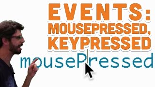 33 Events mousePressed keyPressed  Processing Tutorial [upl. by Trask]