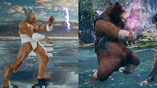 Kuma VS Heihachi Comparison  Tekken 8 [upl. by Laverne]