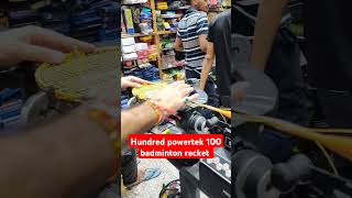 Hundred powertek 100 badminton racket racket racketsports badmintonracket wholesale [upl. by Yelekreb39]