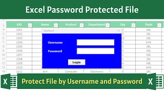 How to Protect Excel File With Password  Excel VBA Project Password  Password Protect Excel File [upl. by Veda]