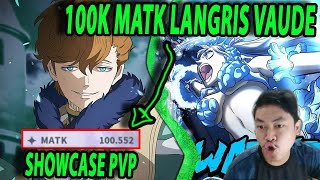 🍀M ATTACK 100K LANGRIS VAUDE PERTAMA DI SERVER ASIA  DPS SUPPORT TEST ARENA  BLACK CLOVER MOBILE [upl. by Zeba242]