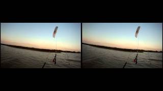 GoPro 3D Kiten Podersdorf Flysurfer Speed3 21m Leichtwind  lang [upl. by Markus]