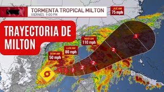 Trayectoria de la tormenta tropical Milton [upl. by Arahas296]