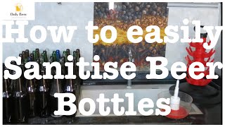 How to sanitise Beer BottlesHow to clean beer bottles [upl. by Sancho]