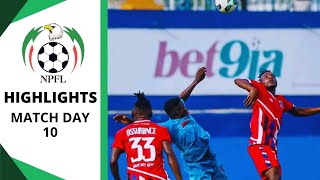 Nigeria Premier Football League  Match Day 10 Highlights  NPFL 202425 [upl. by Pacien6]