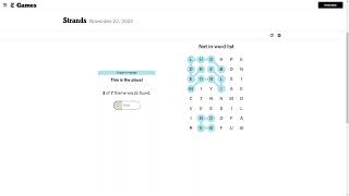 AI Solve New York Times Daily Strands Puzzle 264 11222024 ASMR [upl. by Politi]