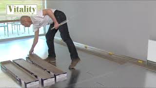 比利時Vitality 活力超耐磨地板安裝法 How to Install Laminate Flooring [upl. by Aerdied]