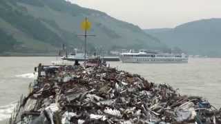 Auf dem Rhein durch die Loreley mit Vorspannschlepper [upl. by Jung]