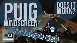 Trident 660 Windscreen  Triumph  Puig [upl. by Canale304]