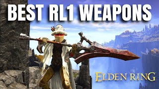 Top 10 Weapons For Level 1 Runs Elden Ring Patch 110 [upl. by Aerol]