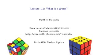 Visual Group Theory Lecture 11 What is a group [upl. by Reg727]