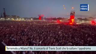 Terremoto a Milano No è il concerto di Travis Scott che fa saltare l’Ippodromo a ritmo di musica [upl. by Adroj]