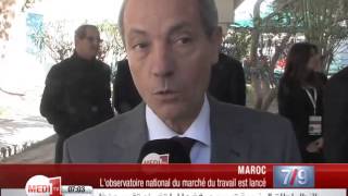 Maroc lancement de lobservatoire national du marché du travail [upl. by Skippie]