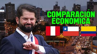 ¿QUÉ PASA SI COMPARAMOS las ECONOMÍAS de PERÚ CHILE Y COLOMBIA en la actualidad [upl. by Chrissa]