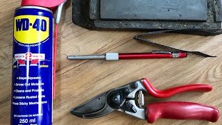 How To Service And Sharpen Secateurs Servicing Felco Secateurs Get Gardening [upl. by Lauretta]